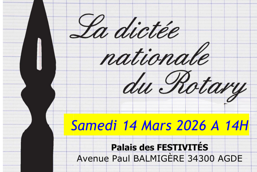 AGDE La dictée du Rotary