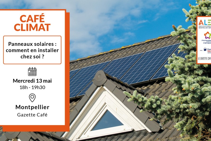 MONTPELLIER Café Climat panneaux solaires