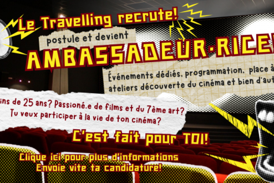 AGDE Le cinéma le Travelling cherche ses ambassadeurs!