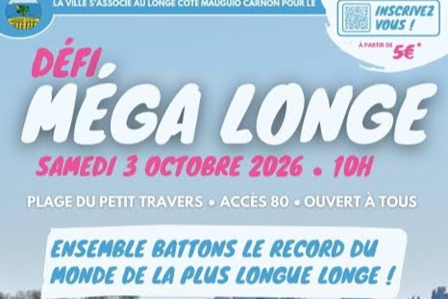 CARNON : le défi du plus grand longe-côte du monde sur la plage du Petit-Travers !