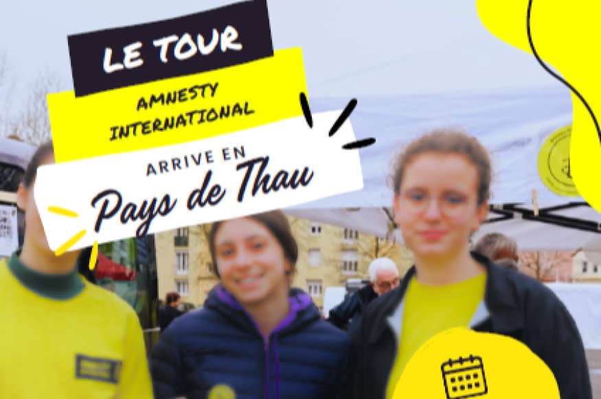 SETE / FRONTIGNAN Le Tour Amnesty International